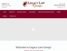 Tablet Screenshot of legacylawllc.com